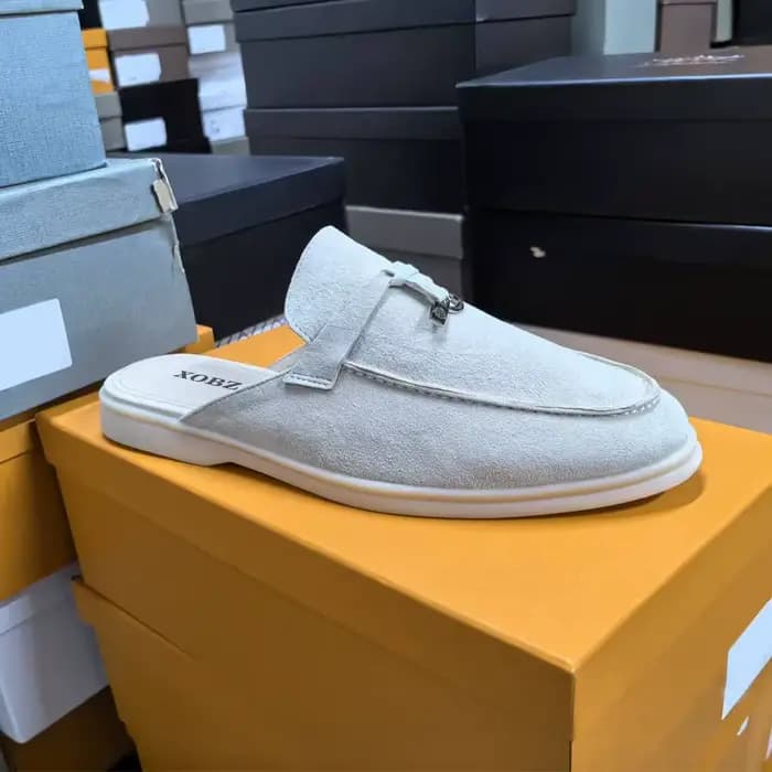 Nouvelle Collection – Mules Plates en Daim pour Femme – Confortables et Tendance – Chaussures Décont