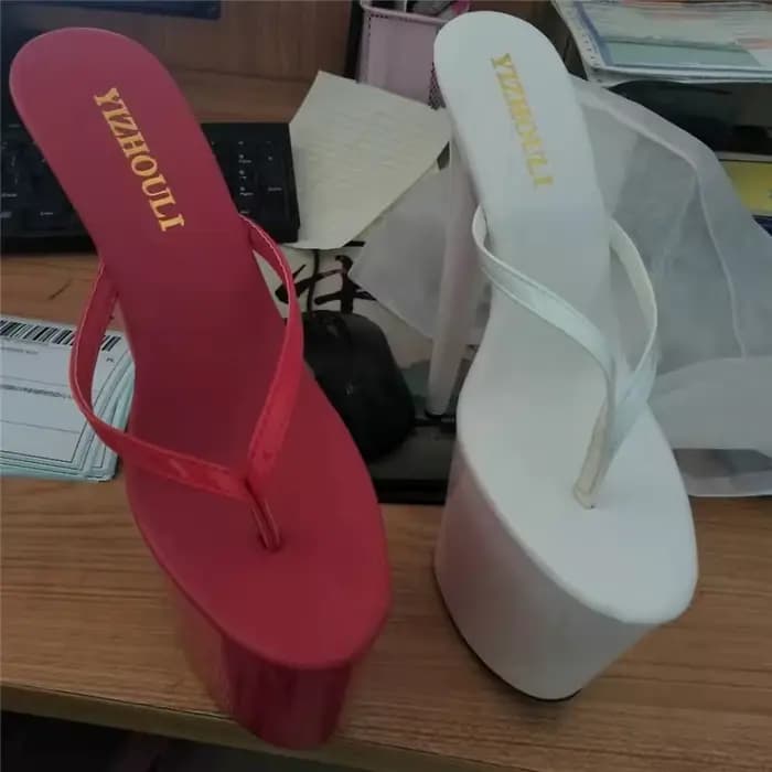 Sandales Sexy à Talons Hauts de 551-17-20cm, Modèle de Défilé Fait à la Main de 7 Pouces
