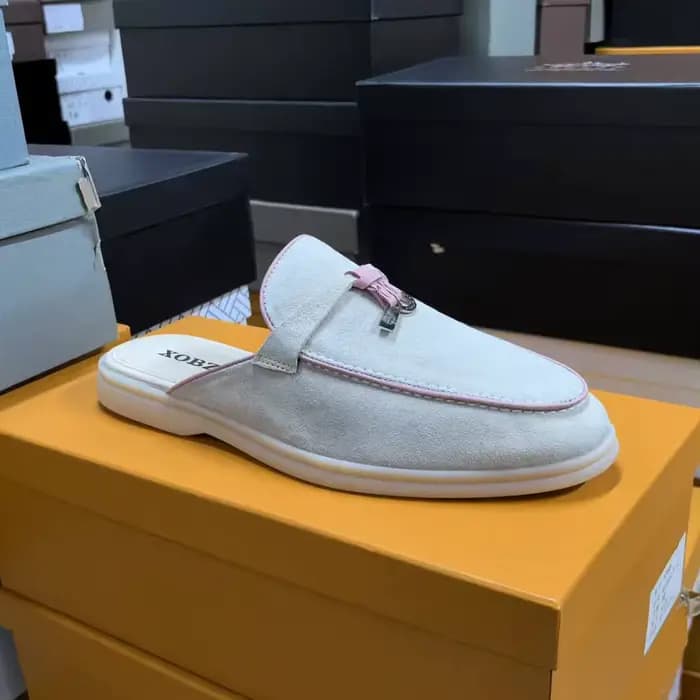 Nouvelle Collection – Mules Plates en Daim pour Femme – Confortables et Tendance – Chaussures Décont