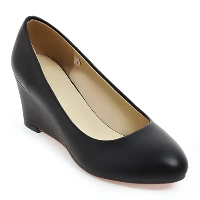 Chaussures classiques à talons compensés pour femmes, escarpins à la mode, rose, noir, blanc, bleu, 