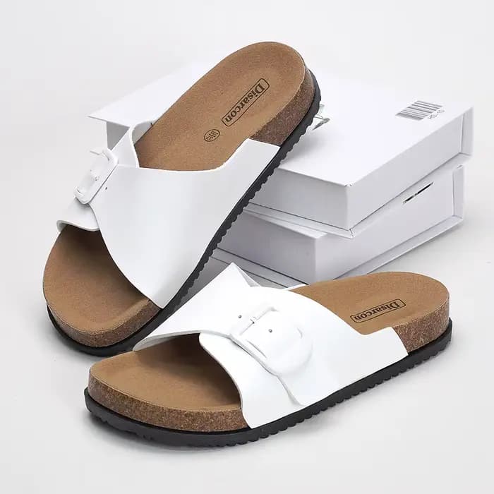 Sandales à brides croisées pour femmes, sandales à boucle réglable, chaussures plates confortables p