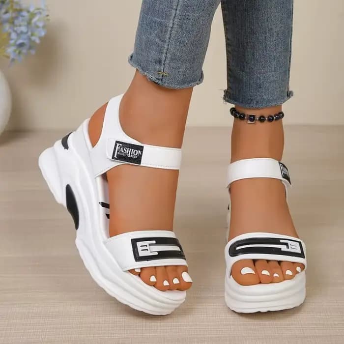 Sandales à plateforme pour femmes, chaussures d'été confortables, légères, décontractées, de sport, 