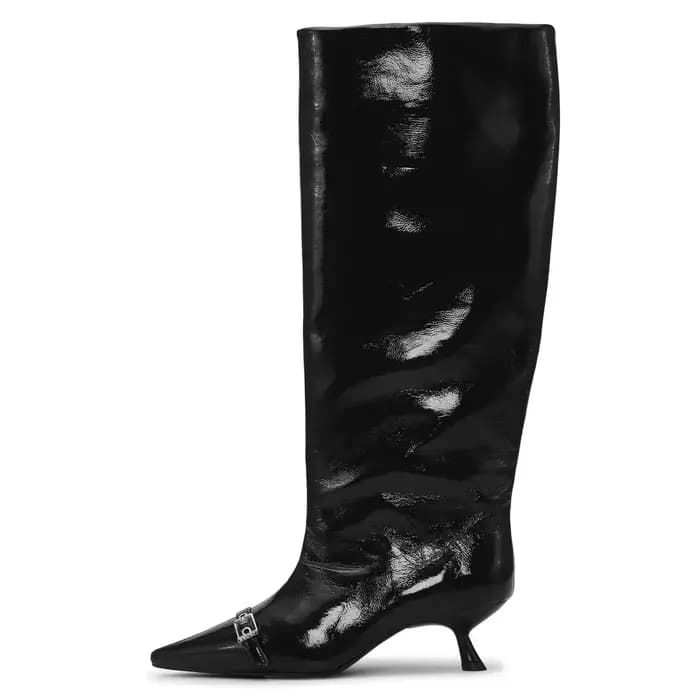 Bottes longues marron 2026 – Nouveauté automne-hiver – Bottes mi-mollet à talon bas – Chaussures gra