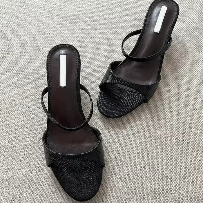Sandales féeriques simples et élégantes pour femmes, style français à talons hauts, pour l'extérieur