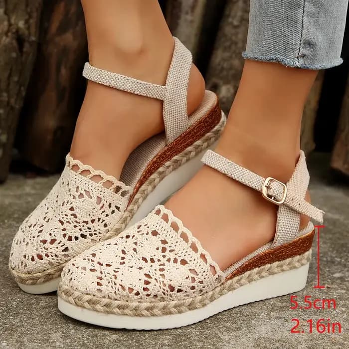 Sandales à l'offre elles compensées pour femmes, décontractées, à la mode, nouvelle collection été 2