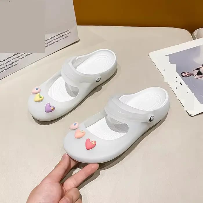 Sandales d'été coordonnantes pour femmes, mules, sabots, chaussures de jardin, plateforme, souple, a