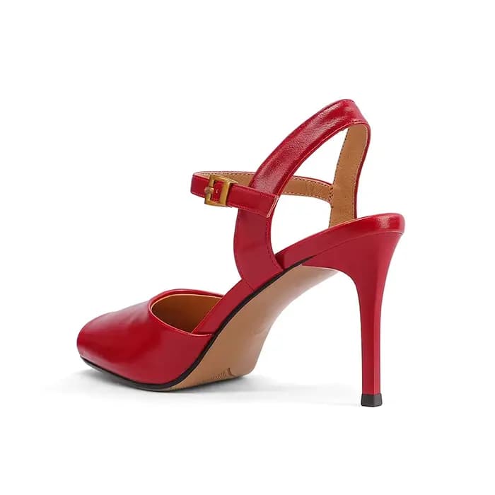 Sandales à bout ouvert tendance SmallHut Nouveauté 2026 pour femme, talons hauts fins, noires et rou
