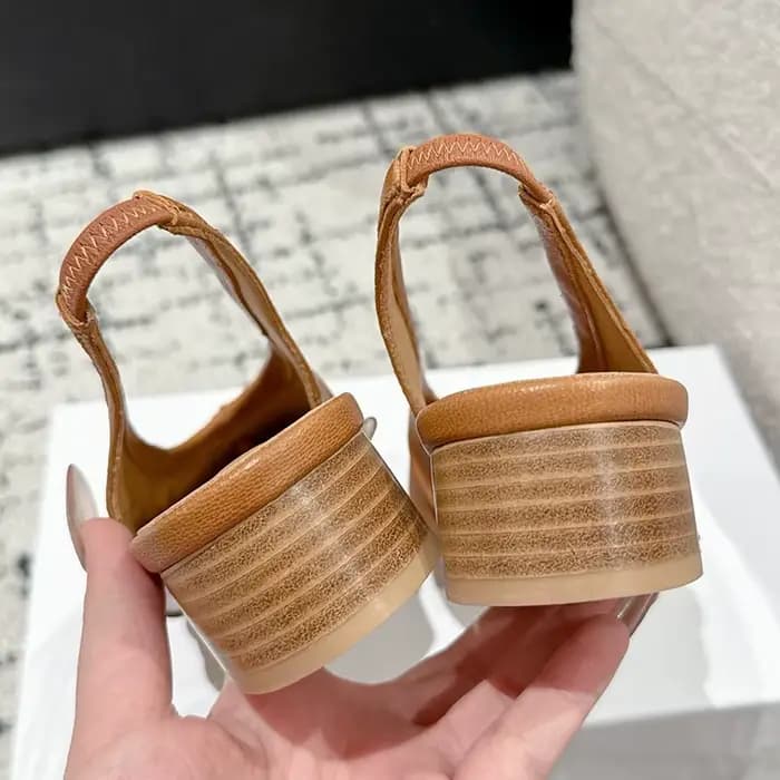 Chaussures fabriquées à la main en cuir véritable 2025 nouveau Style femmes talons hauts ballerines 