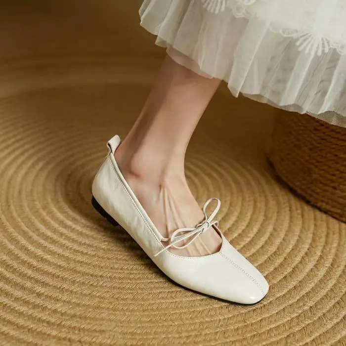 MORAZORA chaussures en cuir véritable femmes chaussures plates couleur unie printemps été chaussures