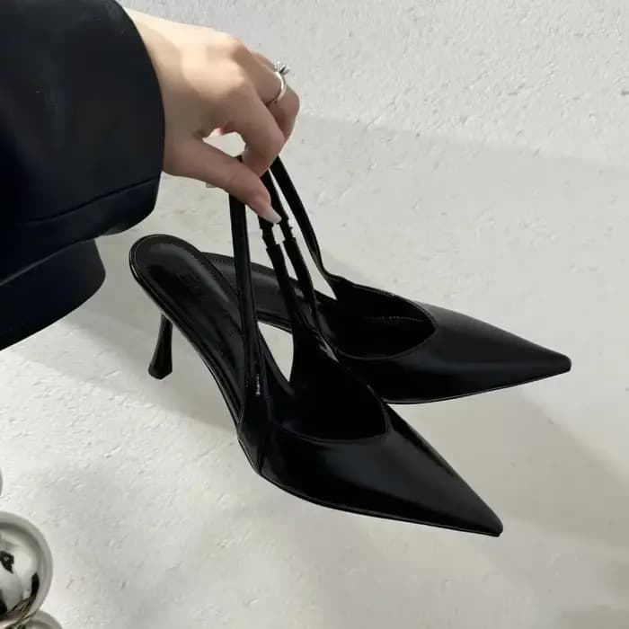 Baotou – sandales d'été à la mode, nouveau Style, tête pointue, ligne de bouche peu profonde avec ta