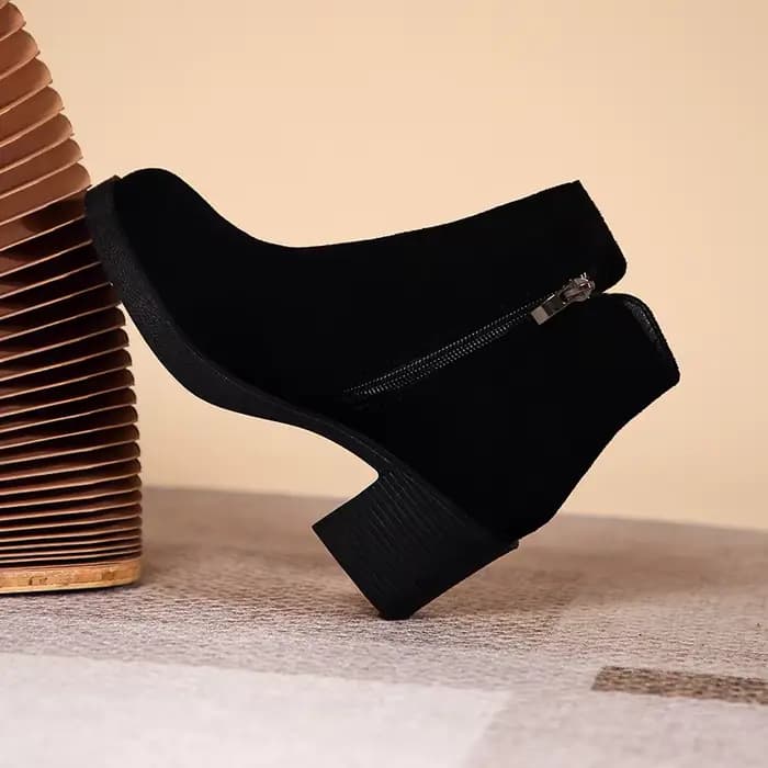 Bottines à talons hauts pour femmes, nouveau style, bout rond élégant, à la mode et polyvalentes, bo