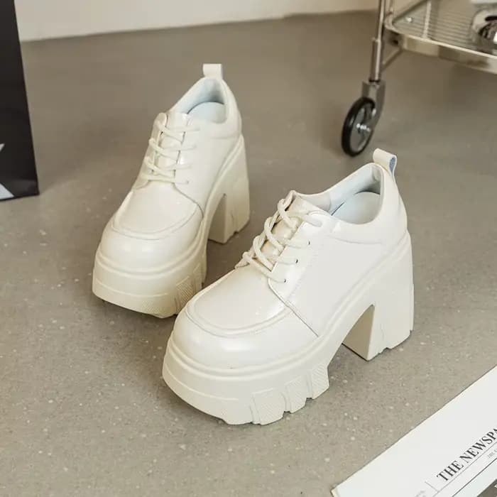 DIMANYU Chaussures à talons hauts pour femmes, plateforme, nouvelle collection 2026, à lacets, print