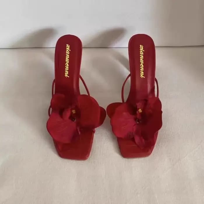Oulylan talons hauts pantoufles décontracté été chaussures pour femmes de luxe femmes talons hauts s