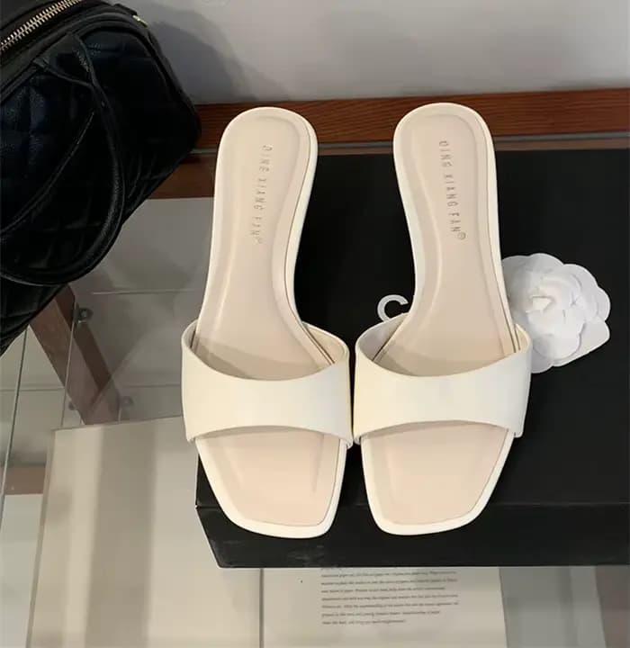 Escarpins et talons hauts pour femmes, sandales à bout ouvert en cuir PU pour l'extérieur