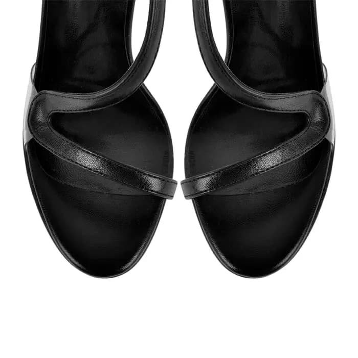 Onlymaker Sandales à plateforme pour femmes, à bout ouvert, à talons fins et hauts, pour soirée, tal