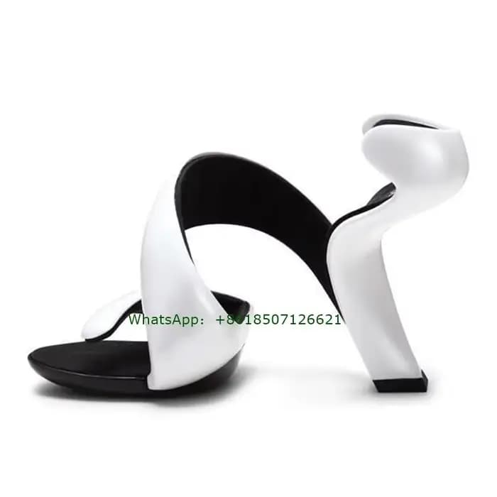 Sandales à talons hauts et bout ouvert pour femmes, chaussures personnalisées à la mode, Design à ta