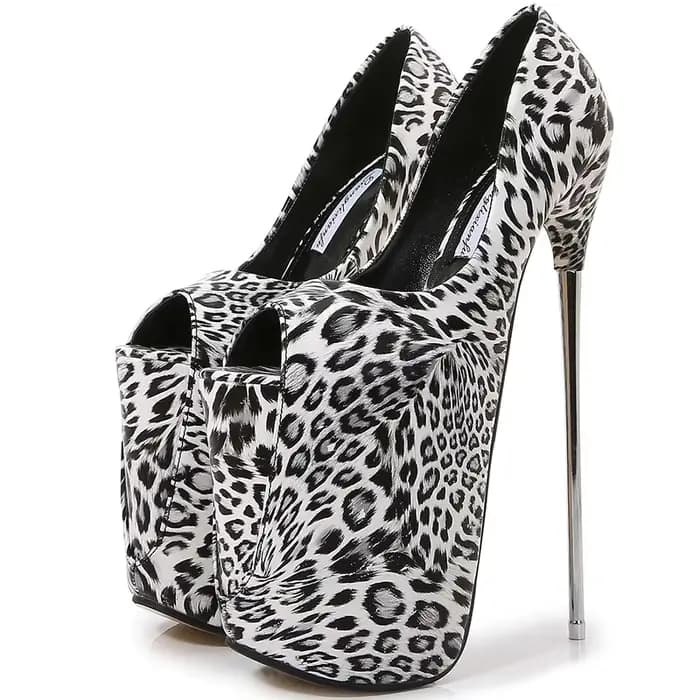Crossdresser-Chaussures à Bouche Peu Profonde pour Femme, Escarpins Cosplay à Talons Fins de 19cm, T