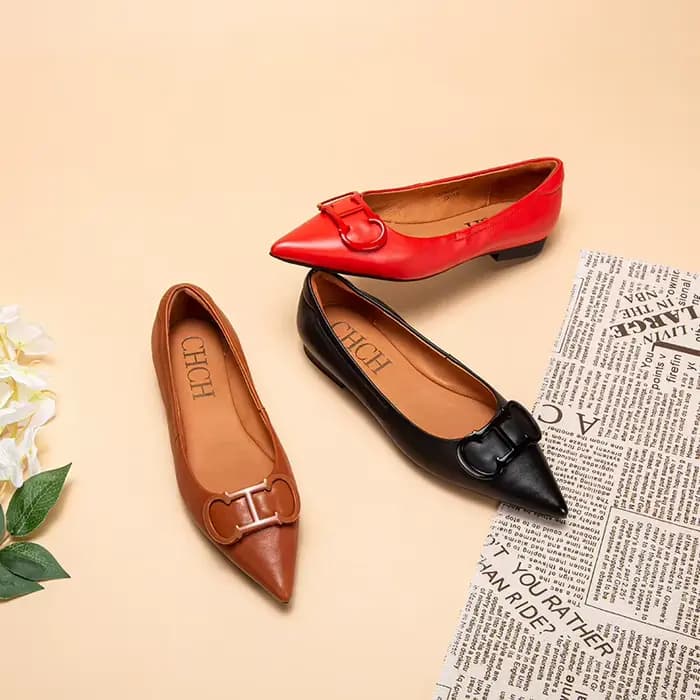 Chaussures plates à bout pointu pour femmes, chaussures plates simples et pures, confortables, solid