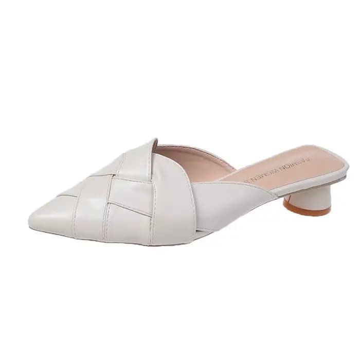 Été nouveau 2025 Mules pour femmes chaussures pour femmes pantoufles en cuir pantoufle sandales de c