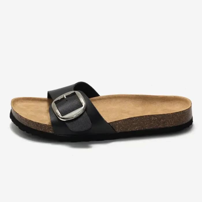 Sandales de plage en daim avec structure réglable pour femmes, sabots en liège, pantoufles, couvre-p