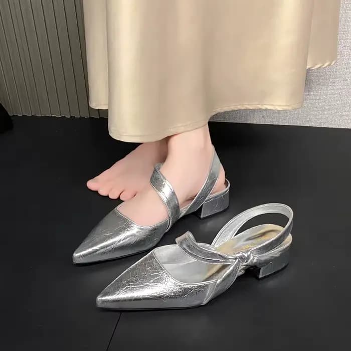 Femmes sandales nouveau bout pointu Marie Jane chaussures été cristal talons hauts chaussures pour f