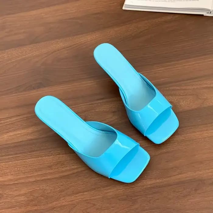 Sandales à talons hauts pour femmes 2026 – Nouvelle collection été, bout carré ouvert, élégantes, dé