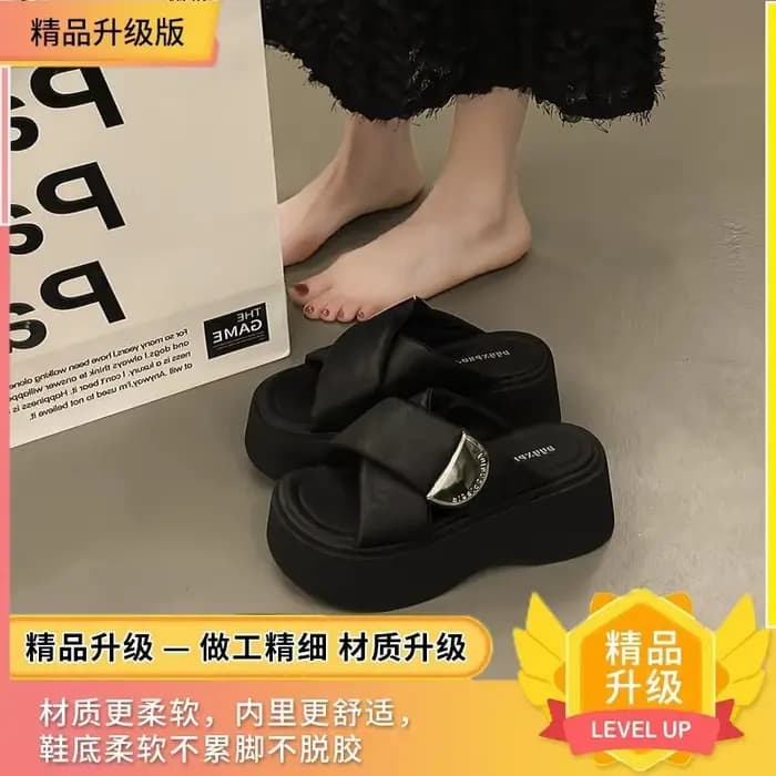 Sandales à talons épais pour femmes, style décontracté, semelle souple, antidérapante, confortables,