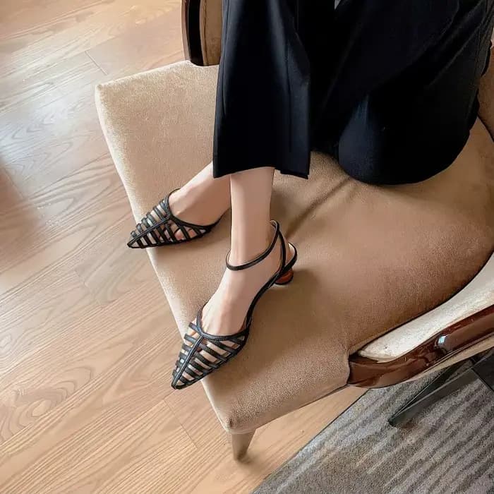 Sandalias De MujerFrench rétro femmes chaussures nouveau Style talons pointus mode polyvalent femmes
