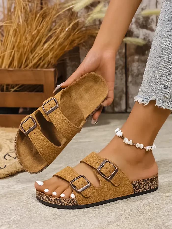Mules pour adolescentes pour femmes, chaussures Vintage décontractées à enfiler, demi-pantoufles sup
