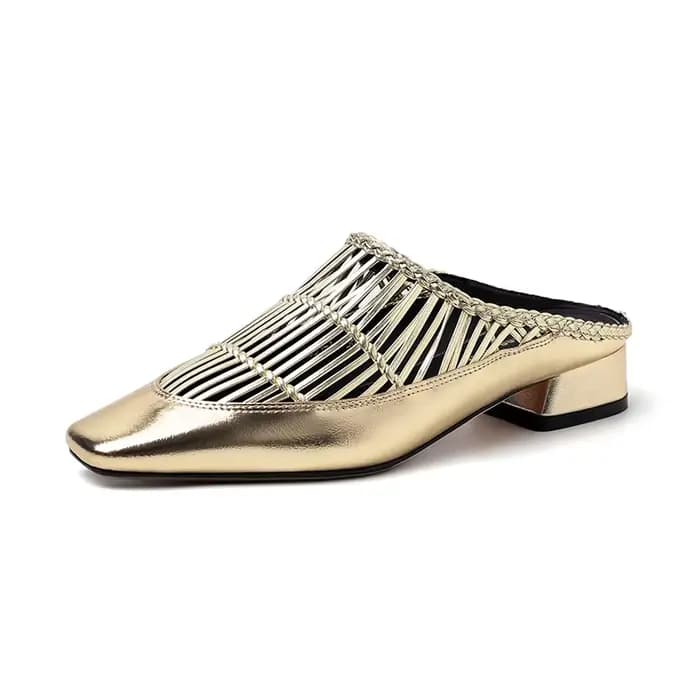Ods bout carré sandales à talons aiguilles pour femmes été brillant couleur unie talons hauts décont