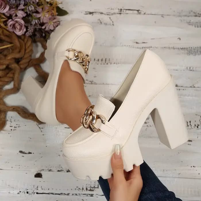 2025 femmes chaussures mode en plein air à talons épais plate-forme chaussures femme fête nouveau gr