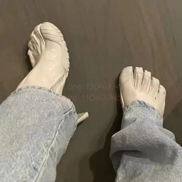 Femmes Fuchsia daim cinq doigts bottes en cuir noir bout fendu talon carré mi-mollet bottes sexy mod