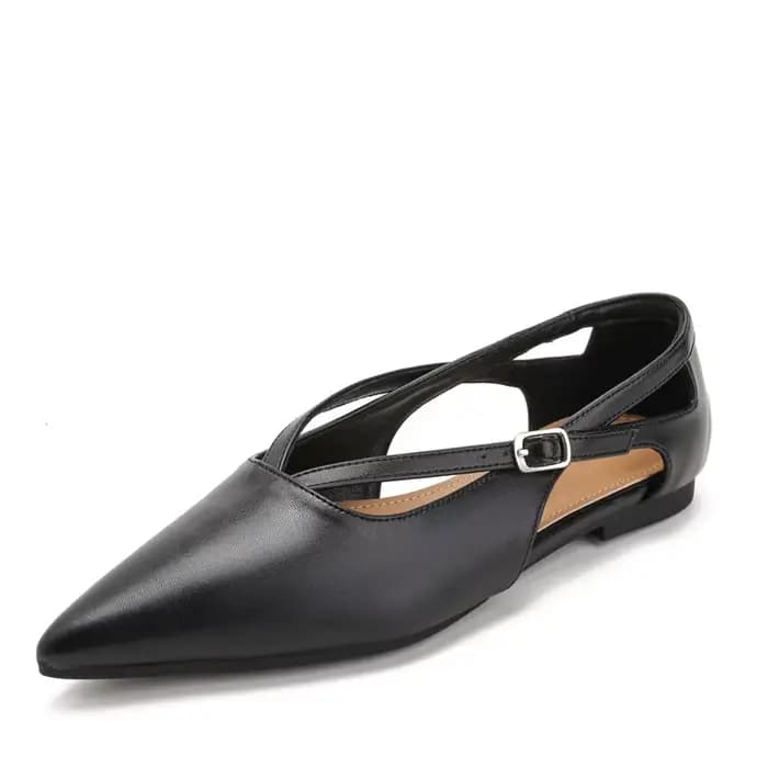 Sandales imprimées léopard pour femmes, chaussures plates à bout pointu, décontractées, design tenda