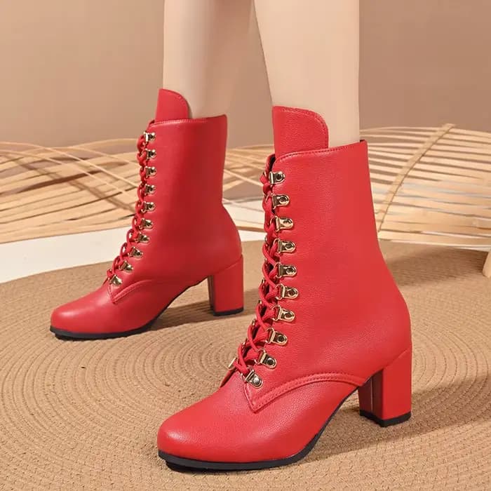 Bottines à talons carrés pour femmes