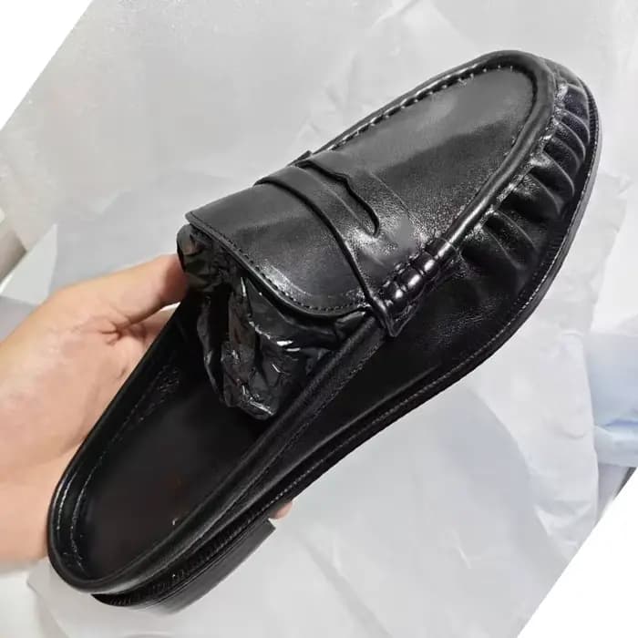 Nouvelles mules décontractées 2026 pour femmes en cuir véritable