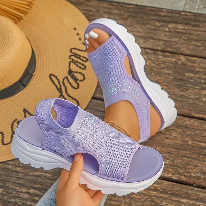 Sandales confortables et élégantes à enfiler