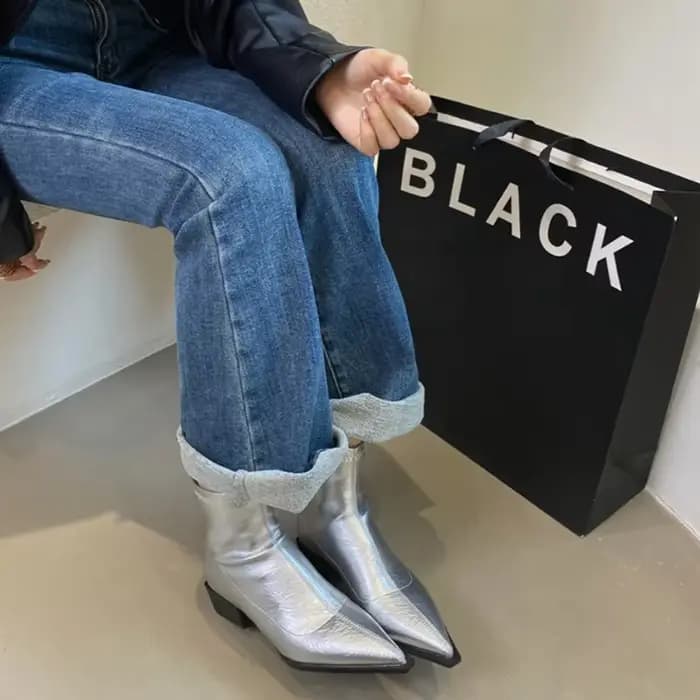 Bottes de rinçage pointues pour femmes