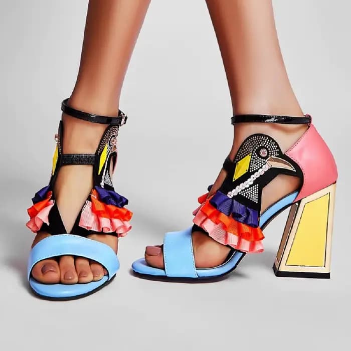 【JOCHEBED HU】Nouvelles sandales d'été à talons hauts de créateur