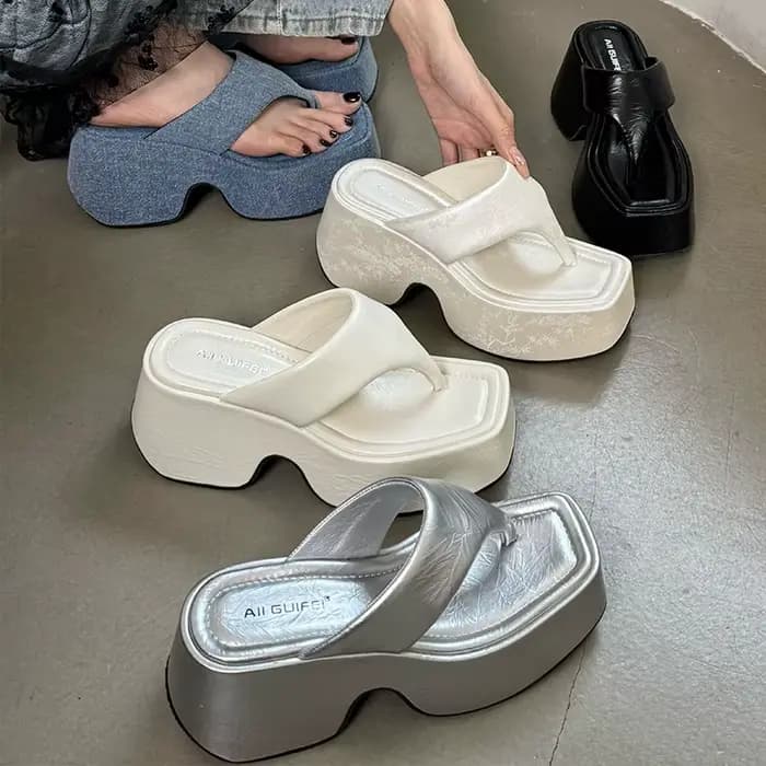 2025 nouvelles chaussures de mode pour femmes plate-forme compensées talons pompes tongs pantoufles diapositives dames