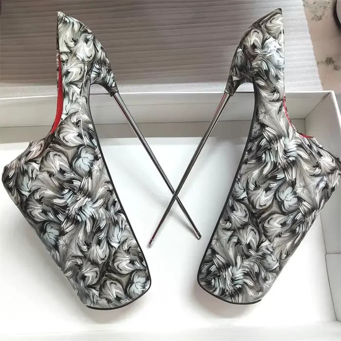 Pole Dance talons hauts 19/22/30cm plate-forme extrême femmes pompes talon en métal boucle de cheville taille 50 rose