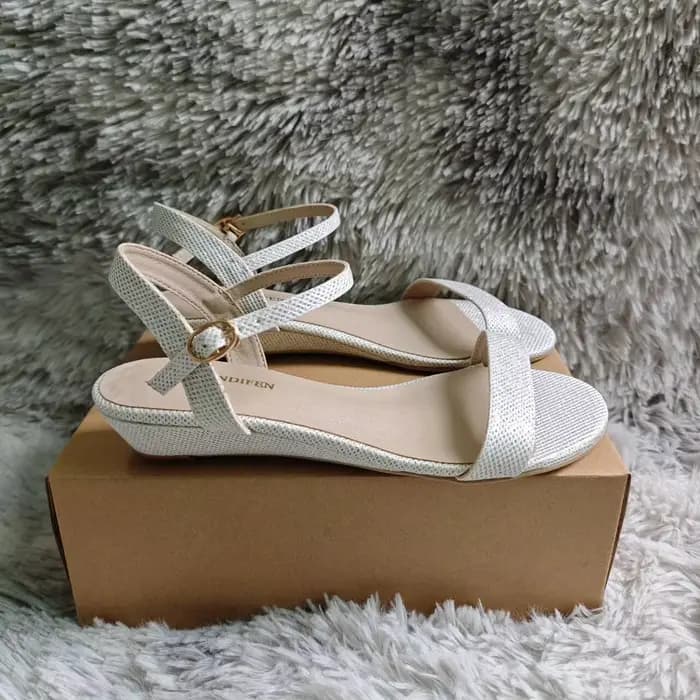 Or argent été femmes sandales compensées talons bas bout ouvert confort robe à bretelles bride à la cheville décontracté marche fête chaussures de mariage