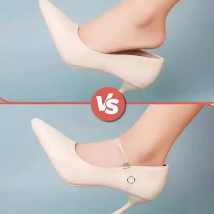 Sangle de maintien transparente et élastique pour talons hauts