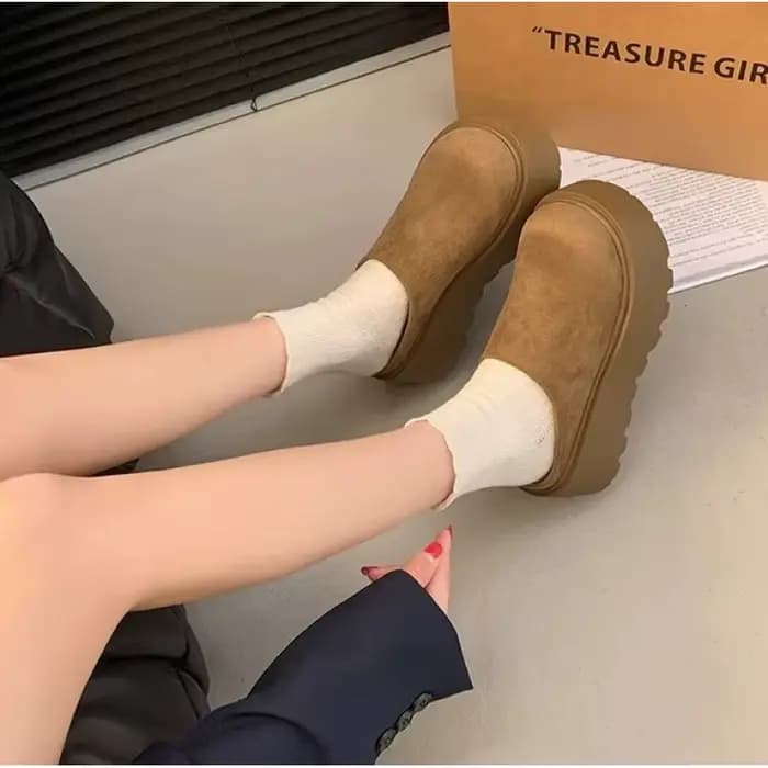 Nouvelles chaussures mule à plateforme à semelles épaisses pour femmes