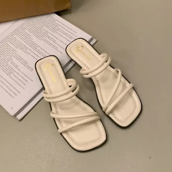 Sandales à une bride fine de style français pour femmes