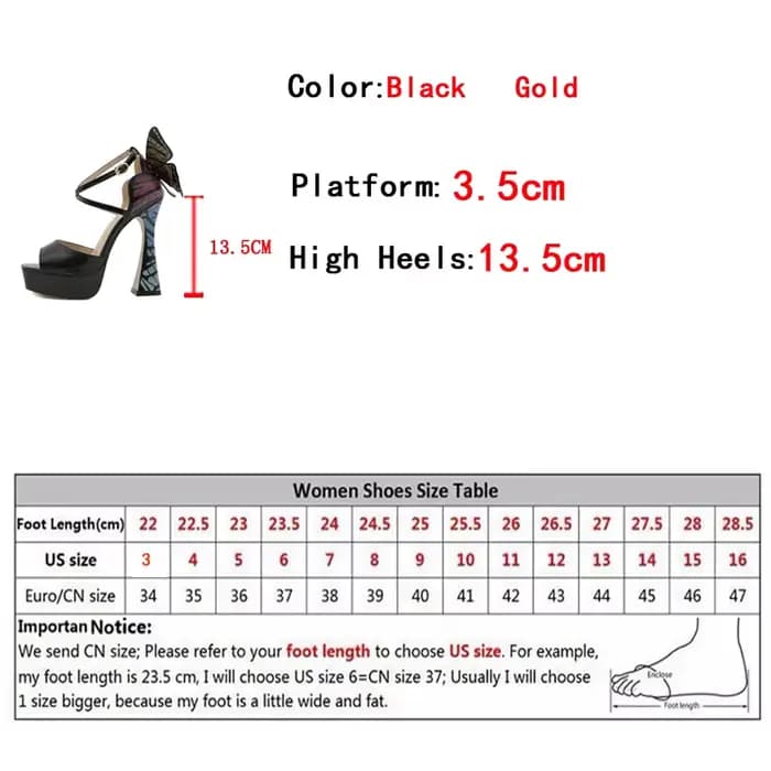 Liyke été 13.5CM talons Super hauts plate-forme sandales femmes mode grand papillon couverture sangle Peep orteil mariage Banquet chaussures