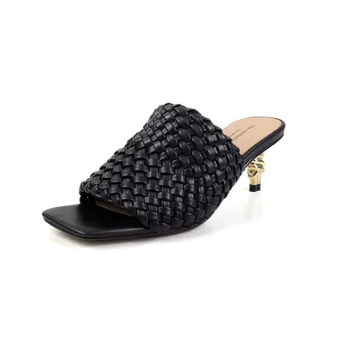 Sandales d'été femmes Style concis pantoufles tissage