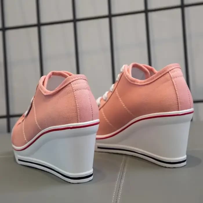 Chaussures femmes nouvelle femme toile compensée vulcaniser