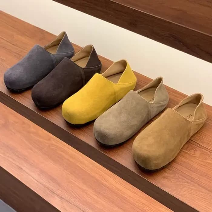 Mules en daim pour femme