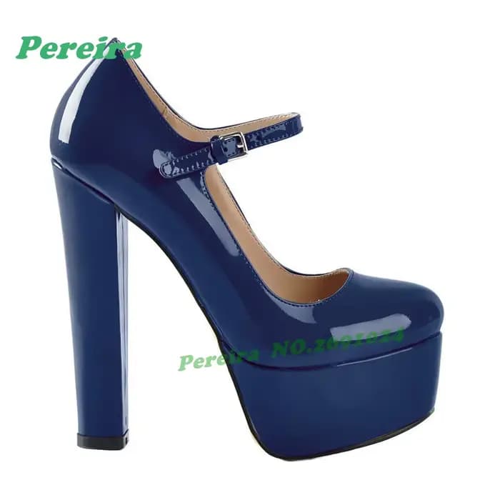 Escarpins Nude Vernis à Plateforme