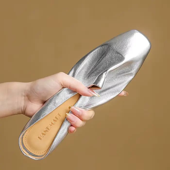 Nouvelles mules d'été 2026 pour femmes en cuir véritable